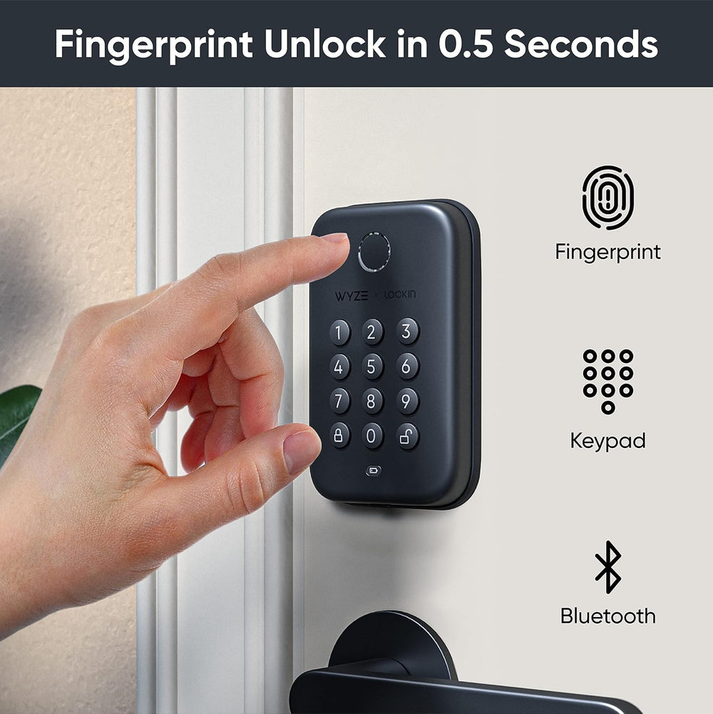 Wyze Auto-Lock Bolt, Fingerprint Keyless Entry Door Smart Bluetooth Deadbolt ...