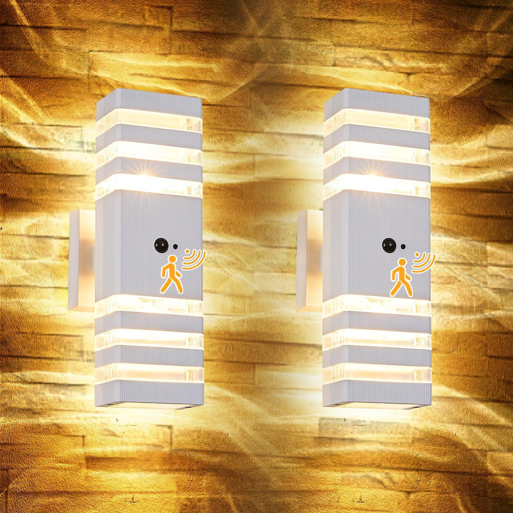 2 Pack Motion Sensor Outdoor Wall Lights