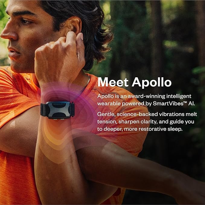 Apollo Neuro Wearable & 12-Month SmartVibes AI Membership – Sleep Aid &am...