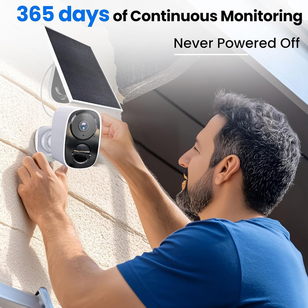 HITELLARCAM 2026 Upgraded 2K Security Cameras Wireless Outdoor with Solar Pan...