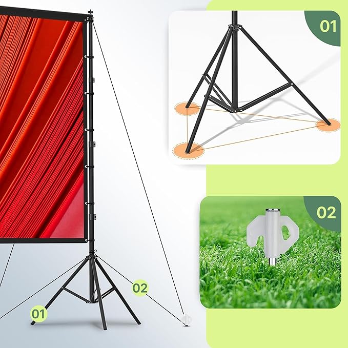 AAJK 120in Projector Screen