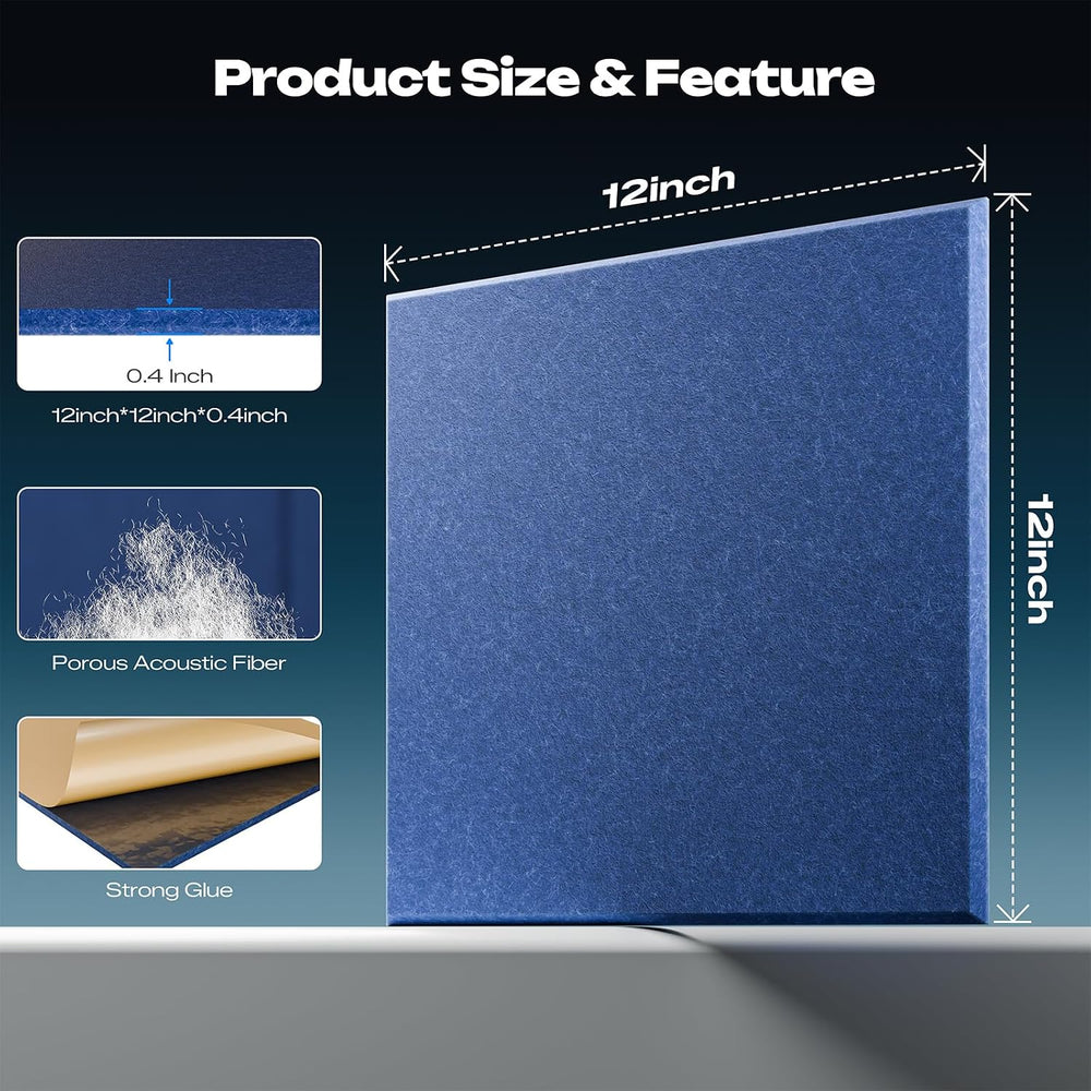 Sonicism 22 Pack Acoustic Wall Panels