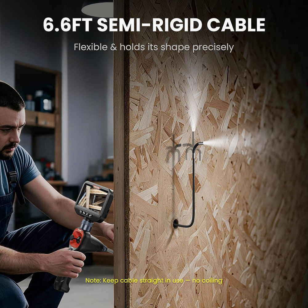 Ralcam 360° Articulating Borescope, 6.2mm/0.24in Slim Probe