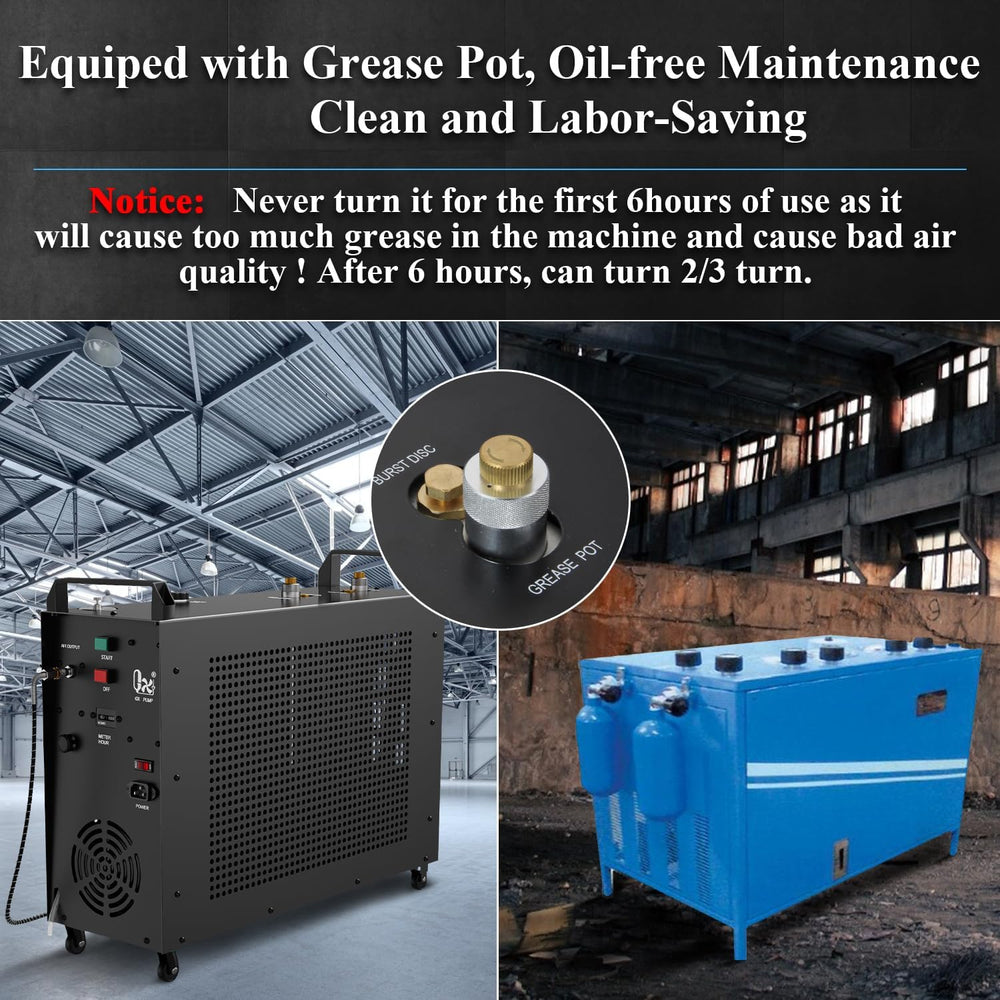 GX-E-5K2 PCP Air Compressor, 5800psi 110V 1200W,Super Quiet & Fast Fill