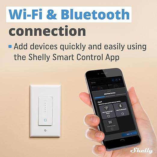Shelly Plus Wall Dimmer UL | WiFi Smart Wall Dimmer Switch | Home Automation ...