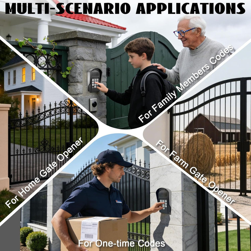 FM137 Wireless Digital Keypad Replacement for Mighty Mule Automatic Gate Open...