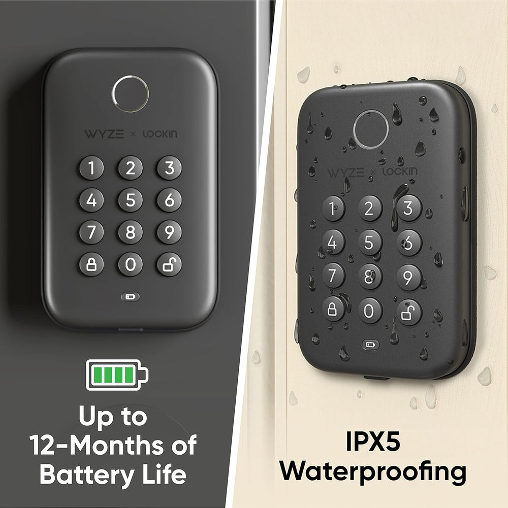 Wyze Auto-Lock Bolt, Fingerprint Keyless Entry Door Smart Bluetooth Deadbolt ...