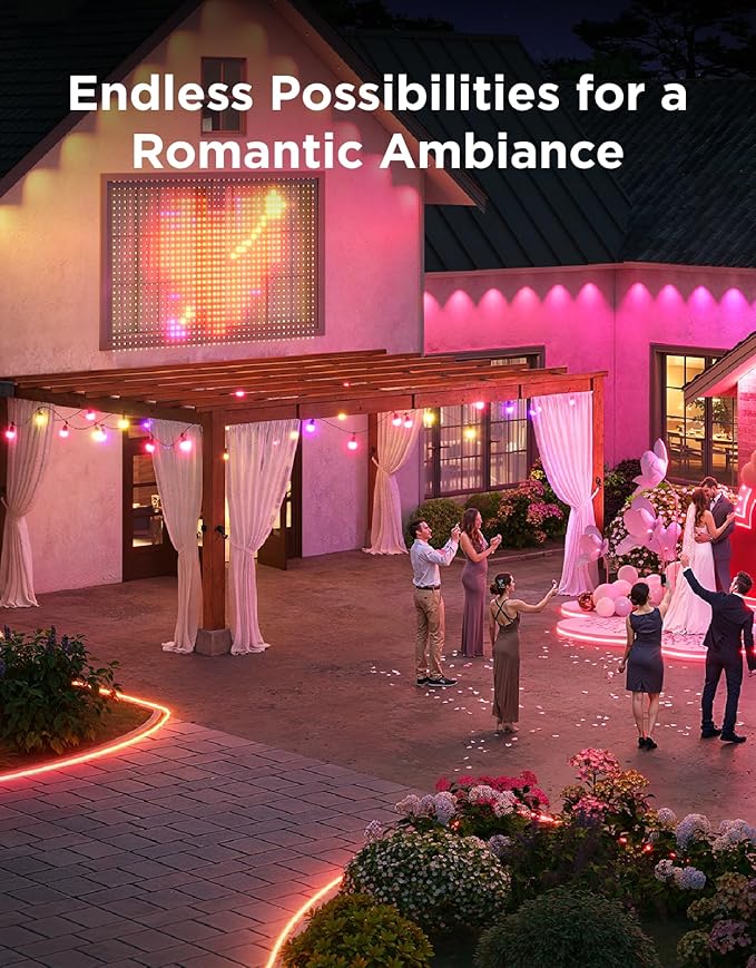 Govee Smart Outdoor String Lights 2, 48ft Outdoor Lights