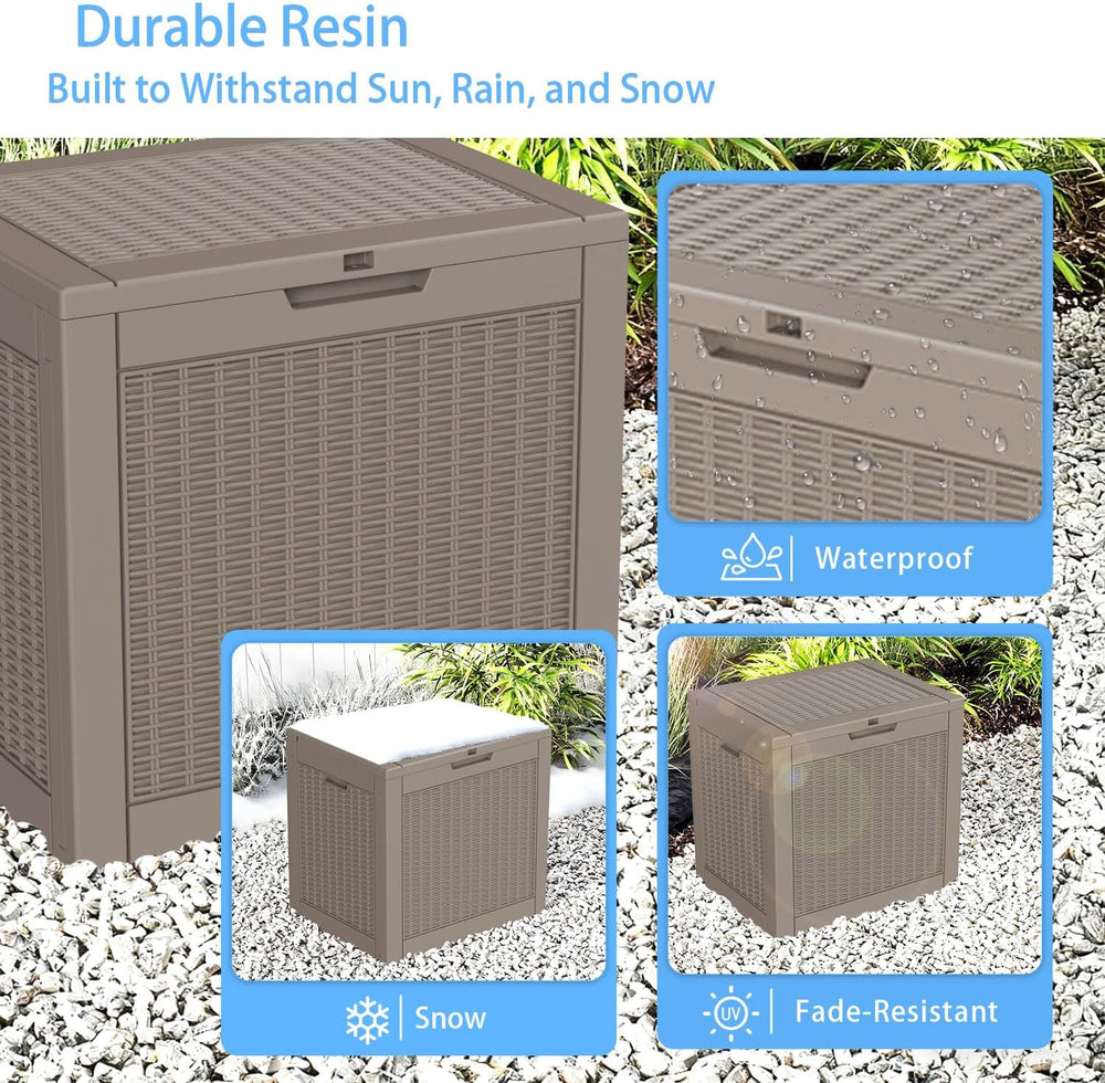 40 Gallon Waterproof Outdoor Storage Box,Deck Boxs for Outdoor and Indoor Use...