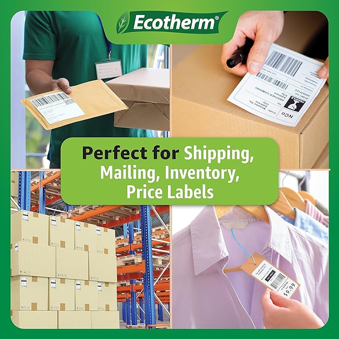 1.25" x 1" Thermal Labels | 4 Rolls | 5520 Labels | fits Zebra, Off...