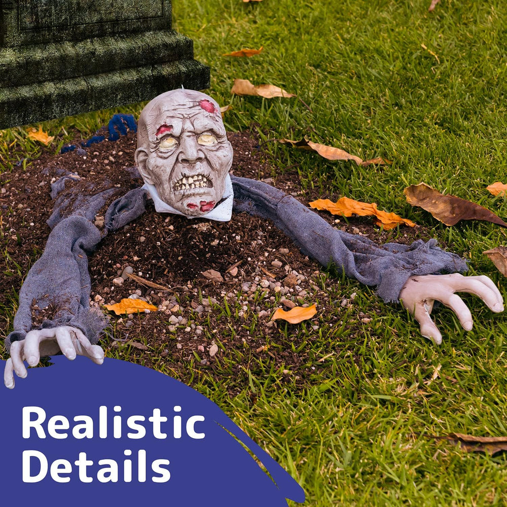 PREXTEX Halloween Hanging Zombie and Groundbreaker Decoration for the Best Ha...