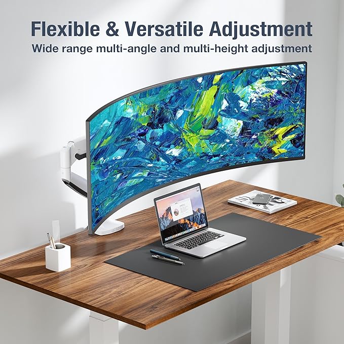 AVLT Single 17"-45" Monitor Arm Desk Mount Premium Mechanical Sprin...