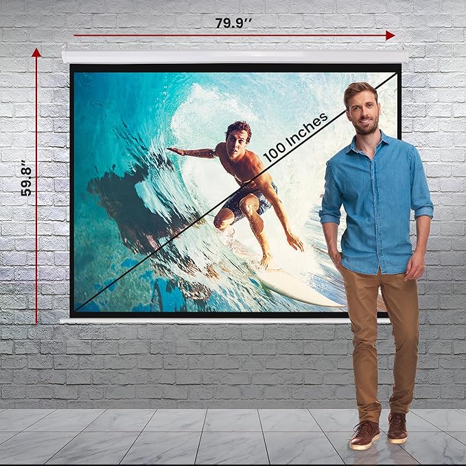 Pyle Manual Pull Down Projector Screen
