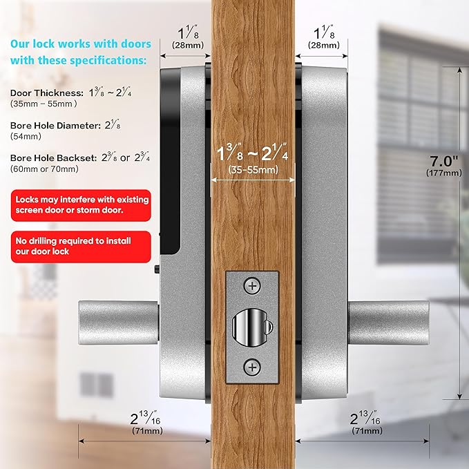 Keyless Entry Keypad Smart Door Lock