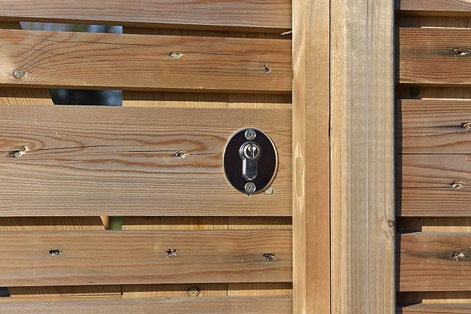 GateMate Long Throw Gate Lock 1490096, Euro Profile Keyed Both Sides Gate Lock