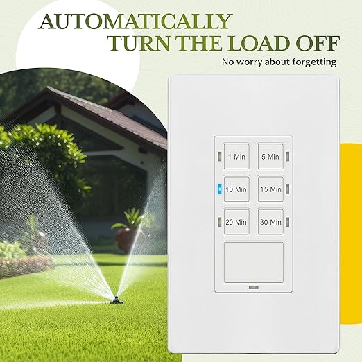 TG 30-Min Countdown Timer Switch, Neutral Required in Wall Timer (5 Pack)