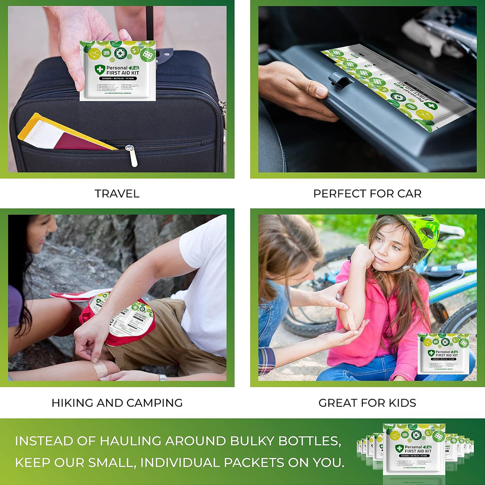 Portable Travel Size First Aid Kit - Assorted Pack | Perfect for Home, Office...