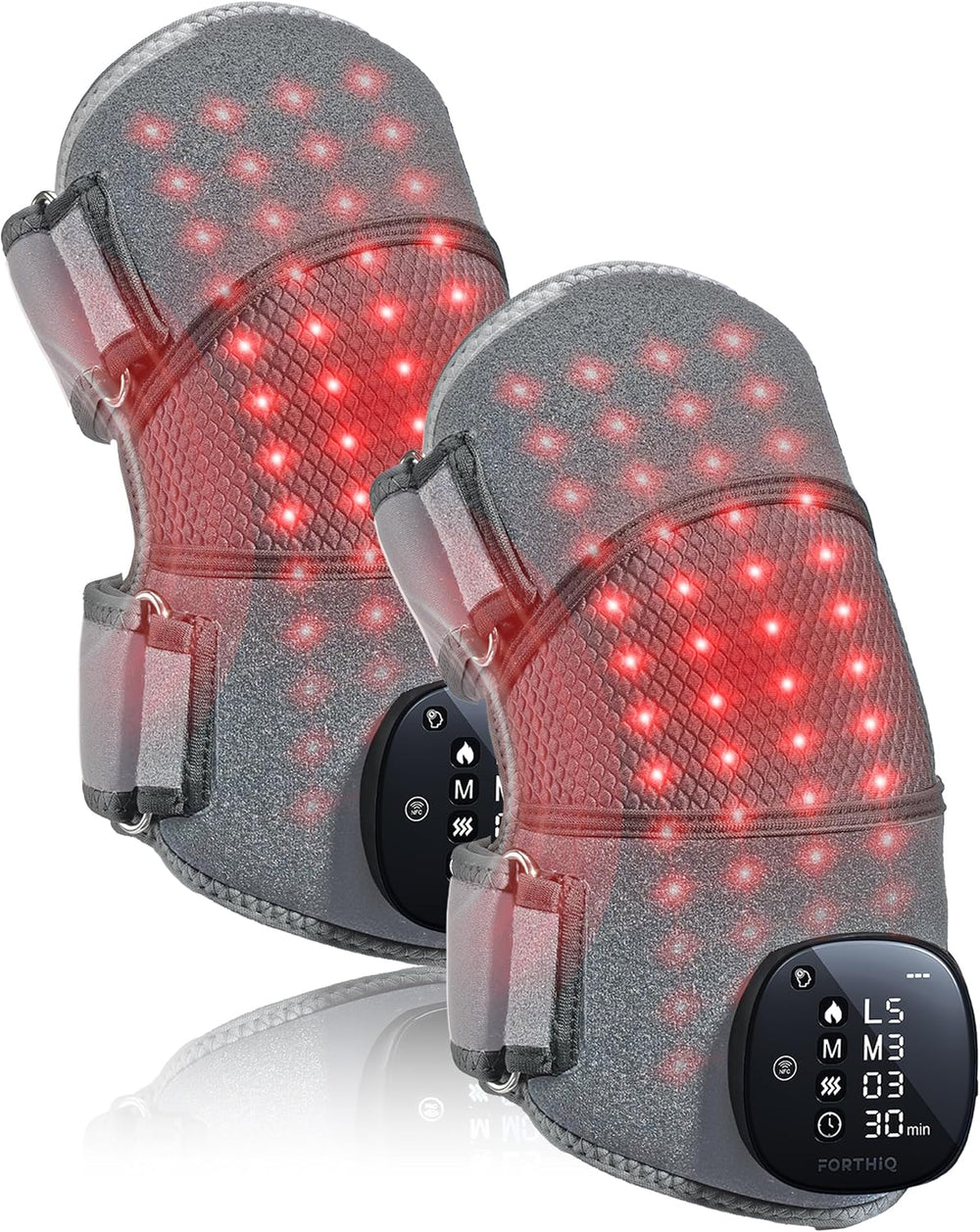 FORTHiQ RED+ Knee Brace with Heat and Red Light Therapy, Knee Massager with 5...