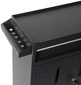 1 Drawer Tool Chest Heavy Duty Cart Steel Rolling Tool Box with Lockable Door...