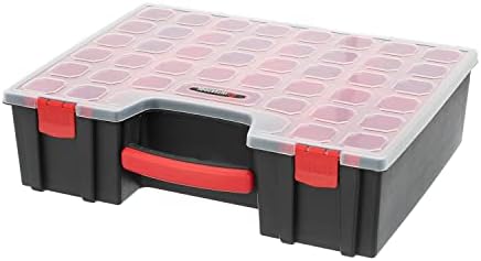 INTERTOOL Hardware Organizer with 8 Deep Removable Bins - Small Parts Storage...
