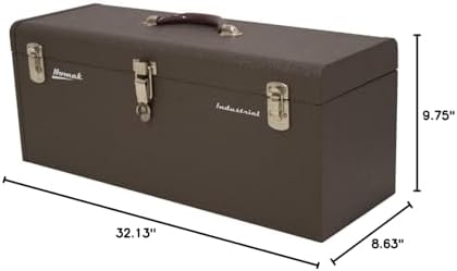 Homak 32-Inch Industrial Steel Toolbox, Brown Wrinkle Powder Coat, BW00200320
