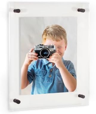 ArtToFrames 15x21 Inch Double Panel Floating Acrylic Picture Frame comes