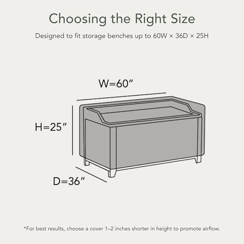 Covermates Ultima Deck Box Cover - 60" W x 36" D x 25" H - All...