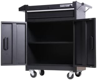 1 Drawer Tool Chest Heavy Duty Cart Steel Rolling Tool Box with Lockable Door...