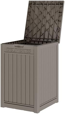 LHBGO Package Delivery Box for Outside, 48 Gallon Storage with Lockable Secur...