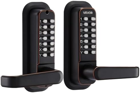 VEVOR Mechanical Keyless Entry Door Lock, 2.0 Code Upgrade, 4-7 Digits Code, ...
