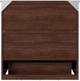 AFI, Northfield Murphy Bed Chest Twin XL with 6" Mattress, Burnt Amber