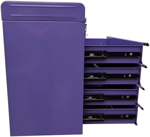 Workington Portable Metal Tool Chest with 4 Drawers, 20" 4-Drawer Tool C...