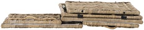 happimess Caden Collapsible Wicker Storage Trunk Chest 30", Natural