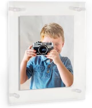 ArtToFrames 30x40 Inch Double Panel Floating Acrylic Picture Frame comes
