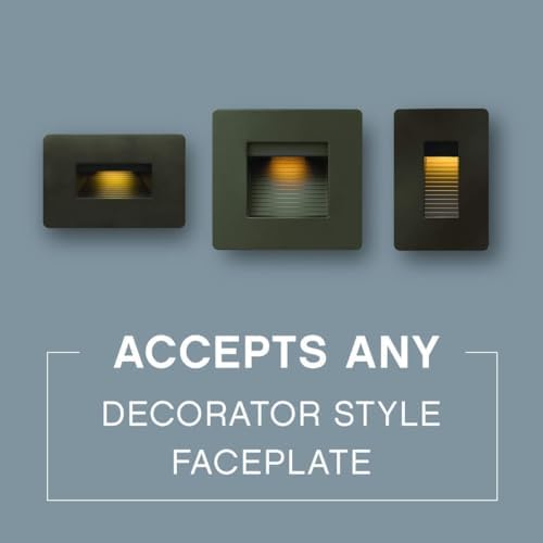 Hinkley Luna Horizontal 12V LED Outdoor Landscape Step Light, Satin Black