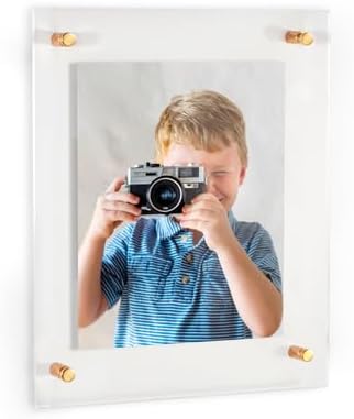 ArtToFrames 18x30 Inch Double Panel Floating Acrylic Picture Frame comes