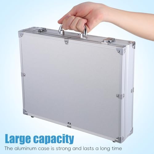 Aluminum Tool Case Lockable Portable Storage Box 14.5 in