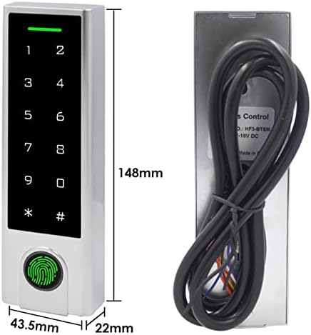 MENGQI-CONTROL Backup Battery Supported Phone APP Remote Open Metal Case Weat...