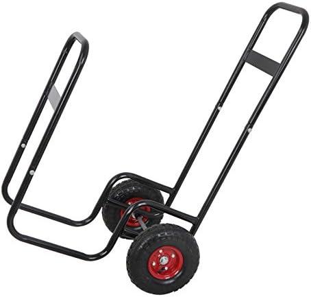 ZENY Portable Firewood Hauler & Carrier, Black
