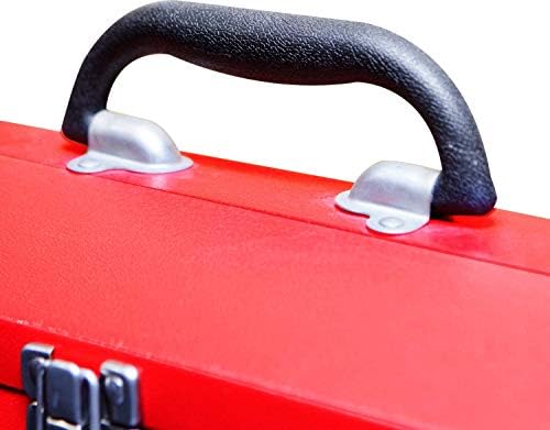 BIG RED TB101 Torin 19" Hip Roof Style Portable Steel Tool Box with Meta...