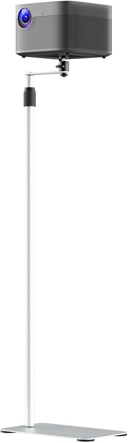 suptek 63.9” Extendable Projector Stand Against Wall Hidden Stand, 360°Swivel