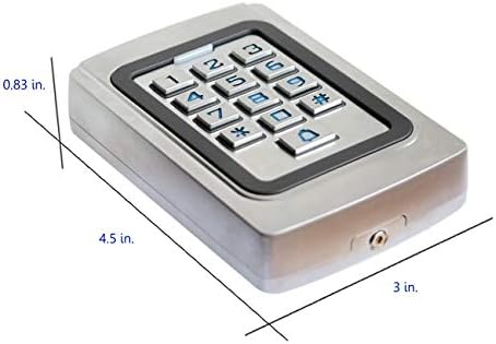 IP68 Waterproof Universal 12V 24VDC Metal Case Digital Wired Keypad for Garag...