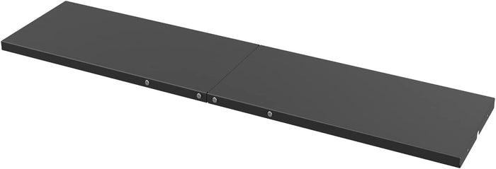 1-Piece Black Metal Laminate Shelf, 51”*13”*1” for Mrosaa Large 38cu.f Horizontal Storage Sheds, Easy Assembly (Suitable for 38cu.ft Shed)