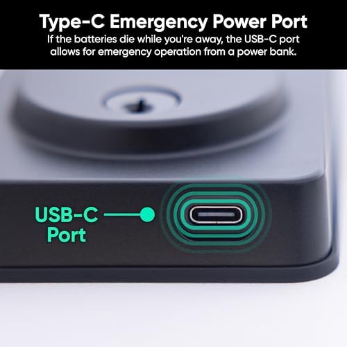 Wyze Auto-Lock Bolt v2, Fingerprint Keyless Entry Smart Lock, AI Learning Sca...
