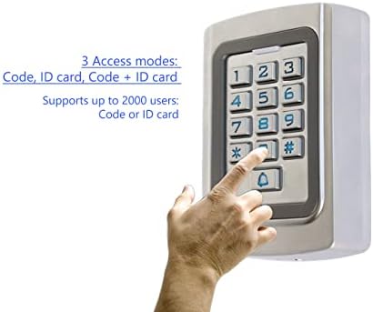 IP68 Waterproof Universal 12V 24VDC Metal Case Digital Wired Keypad for Garag...