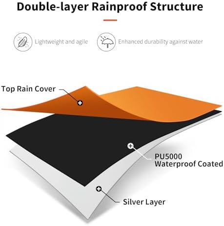Bike Storage Tent with Rain Cover, PU5000 Waterproof 2-Bike Shed