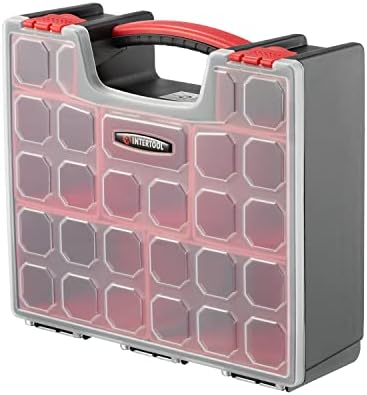 INTERTOOL Hardware Organizer with 7 Deep Removable Bins - Small Parts Storage...