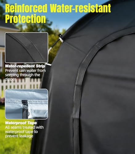 Housolution Bike Storage Tent Shed for 3Bikes, Outdoor Portable Bike Cover
