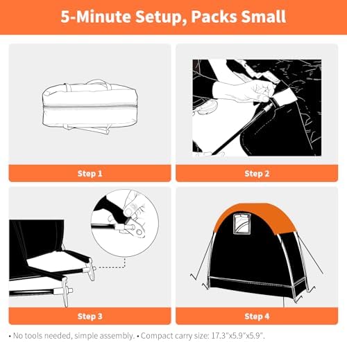 Bike Storage Tent with Rain Cover, PU5000 Waterproof 2-Bike Shed