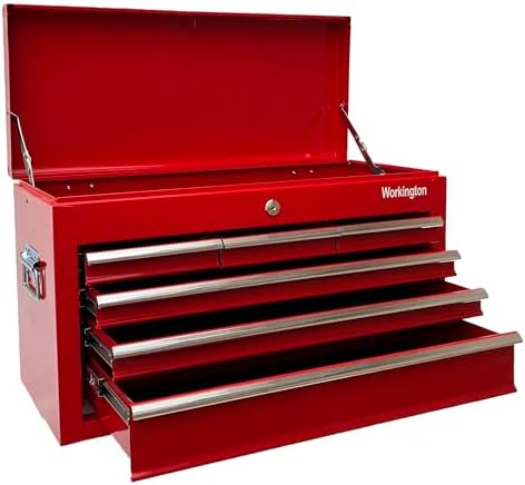 Workington Portable Metal Tool Chest with 6 Drawers, 24" 6-Drawer Tool C...